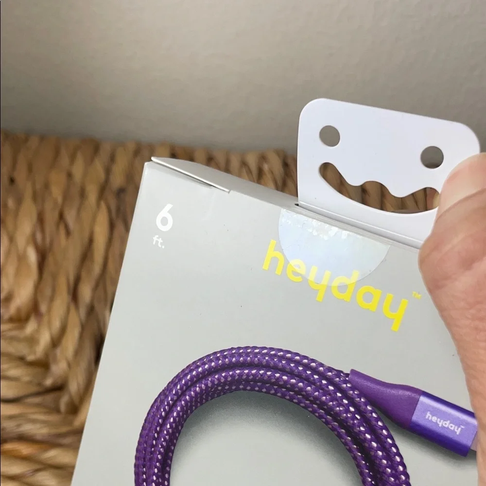 Heyday Lightning to USB-A Charging Cable 6ft Purple iPhone iPad